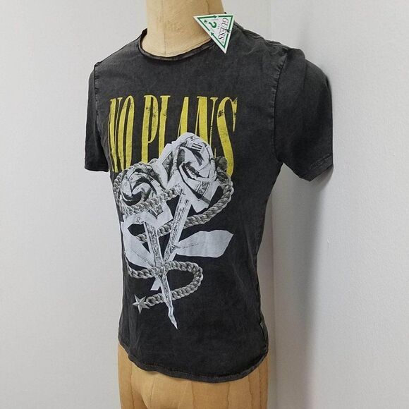 MEN'S GUESS No Plans Tshirt. Organic Cotton. Small - Picture 2 of 6